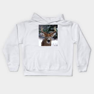 Play with me? White-tailed buck Kids Hoodie